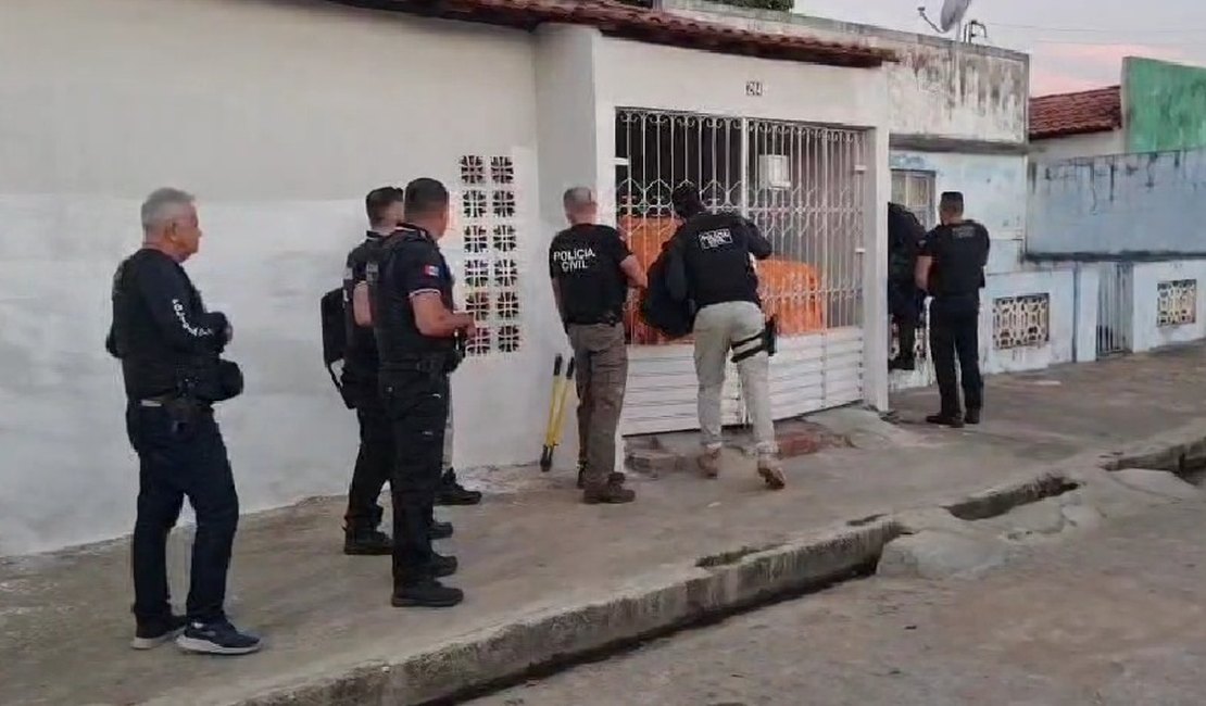 Polícia Civil cumpre 45 mandados contra grupo ligado ao tráfico de drogas e homicídios em Palmeira dos Índios