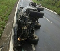 Vice-prefeito de São Miguel dos Campos se envolve em grave acidente na BR-101