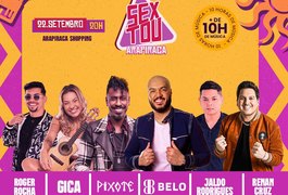 Com mais de 10h de música, Sextou Arapiraca reúne Belo, Pixote e outras grandes atrações