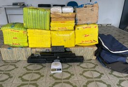 Polícia Militar de Alagoas apreendeu 122 armas e 391kg de drogas em outubro