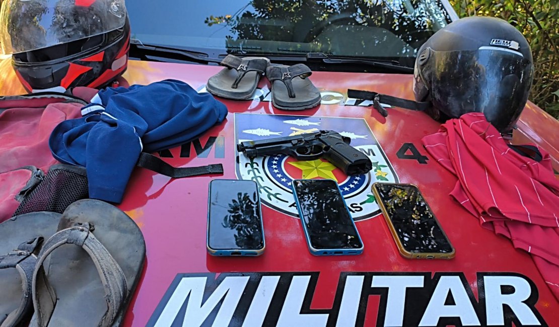 Polícia Militar recupera veículos e apreende simulacro e drogas