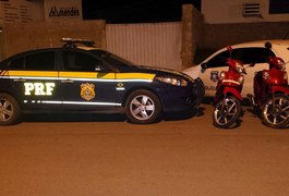 PRF recupera motocicletas roubadas após comprador desconfiar de nota fiscal