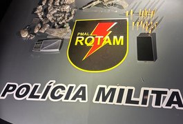 Rotam apreende duas armas de fogo e mais de 200g de drogas em Lagoa da Canoa