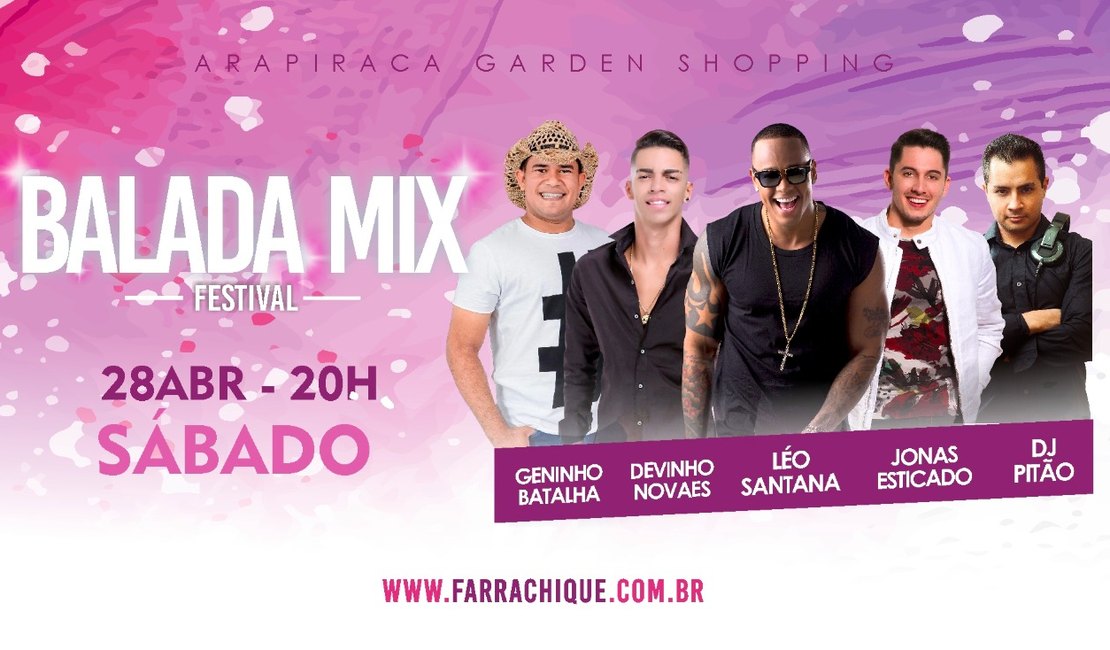 Balada Mix Festival anima a galera top de Arapiraca neste fim de semana