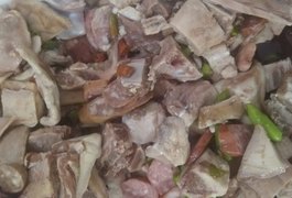 Vigilância Sanitária de Maceió recolhe uma tonelada de alimentos estragados no fim de semana