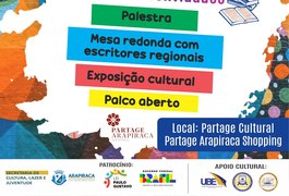 Partage Arapiraca Shopping Recebe Encontro Cultural de Escritores, Leitores e Convidados. Organizado por Susanne Messias e palestra com a Presidente da ACALA e da ﻿UBE Carla Emanuele!