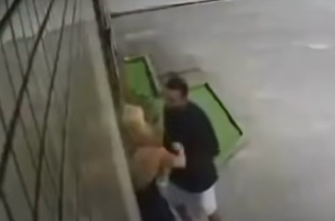 Vídeo. Irmão do Lucas Guimarães, influenciador que já foi preso por violência doméstica é flagrado agredindo nova namorada em frente a condomínio