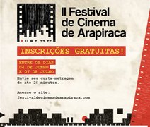 Sétima Arte: Inscrições para o II Festival de Cinema de Arapiraca estão abertas