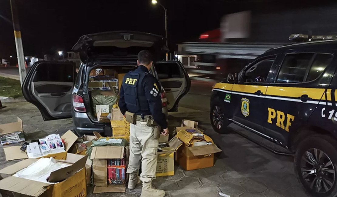 Homens são presos com quase 10 mil produtos sem nota fiscal no Agreste alagoano