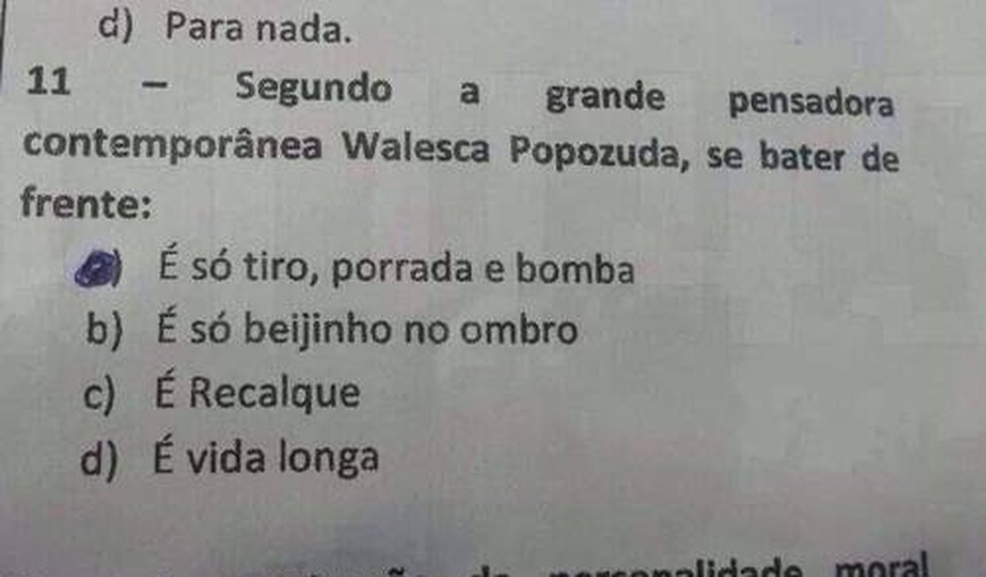 Valesca Popozuda se diz honrada em 'Questão' de filosofia