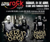 3ª Edição do Ara Rock Night acontece no próximo sábado (4)