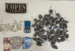 PM-AL prende jovem por tráfico de drogas em Major Izidoro