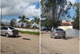 VÍDEO: Motorista amarra pata de cachorro no carro e arrasta animal pela rua em Maceió