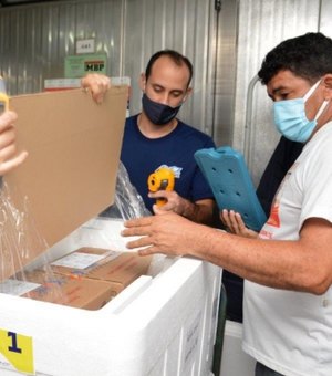 Mais de 17 mil doses da coronavac foram entregues para Alagoas na última sexta