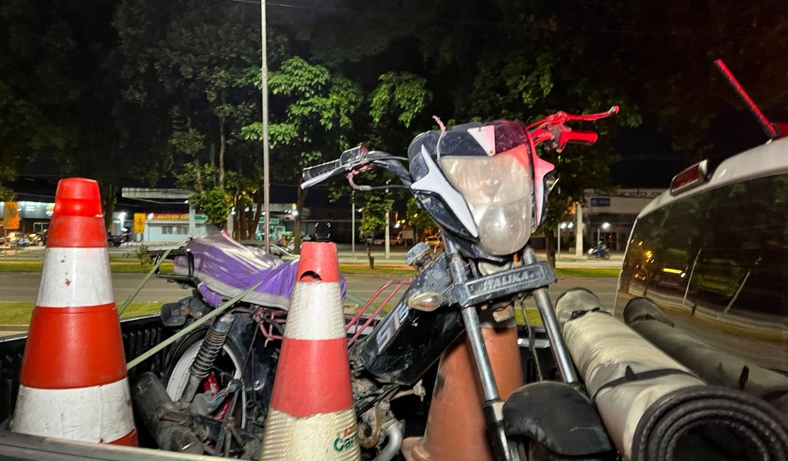 Operação integrada apreende moto adulterada em Marechal Deodoro