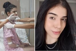 Jovem internada após cheirar pimenta consegue se sentar durante fisioterapia