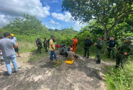 Após dois dias desaparecido, idoso alagoano é resgatado dentro de mata no interior do Estado