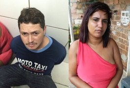 Oplit prende casal por assalto e tráfico de drogas na capital