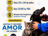 Feirinha de adoção de cães e gatos acontece nos dias 25 e 26 de julho em Arapiraca