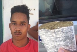 Polícia Militar apreende cerca de 500g de maconha e prende chefe do tráfico de Campo Alegre