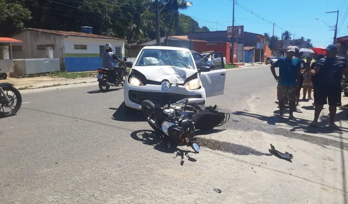 Motociclista morre e outra pessoa fica ferida em grave acidente no Litoral Norte de Alagoas