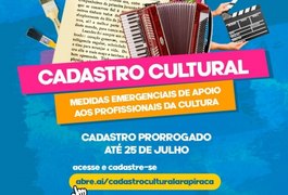 Prefeitura de Arapiraca prorroga prazo de inscrição para o cadastro cultural