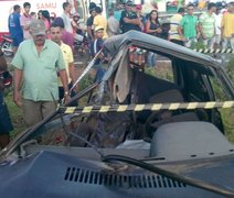 Van com professores da Ufal colide violentamente com automóvel na AL 115 em Arapiraca