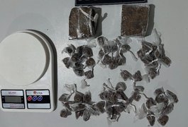 Menor de 17 anos é apreendido  com maconha no bairro Brasília, em Arapiraca