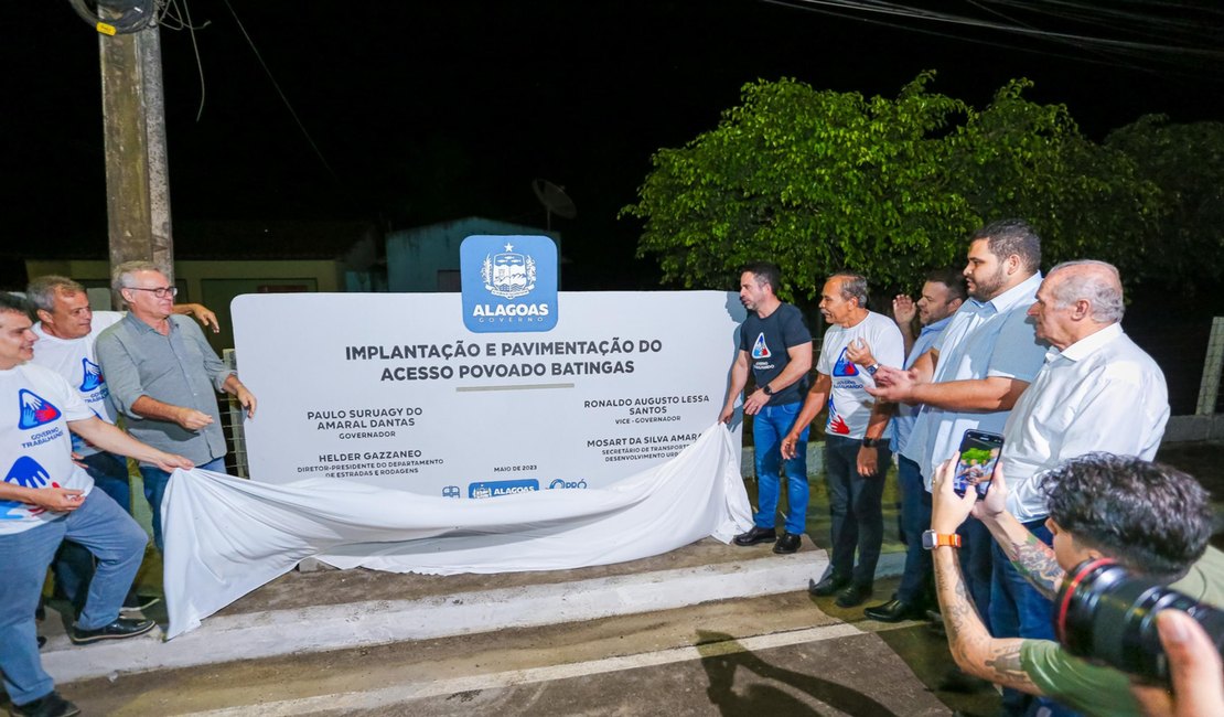 Governador inaugura acesso ao povoado Batingas e entrega pavimentação asfáltica de mais de 60 ruas em Arapiraca