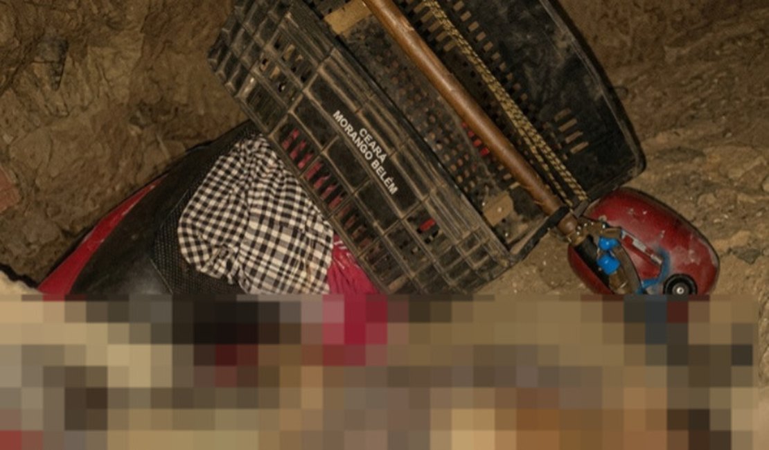 Trabalhador a caminho de casa morre após cair de moto e bater cabeça, em Traipu
