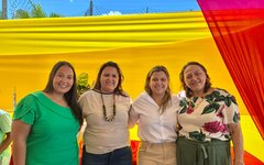 Samyra do Basto em evento do dia das mães em Girau