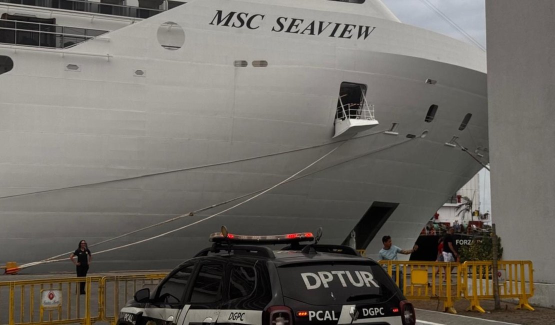 Polícia Civil acompanha chegada do primeiro cruzeiro de 2026 a Maceió