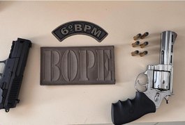 PM apreende armas em operações nas cidades de Maragogi e Penedo