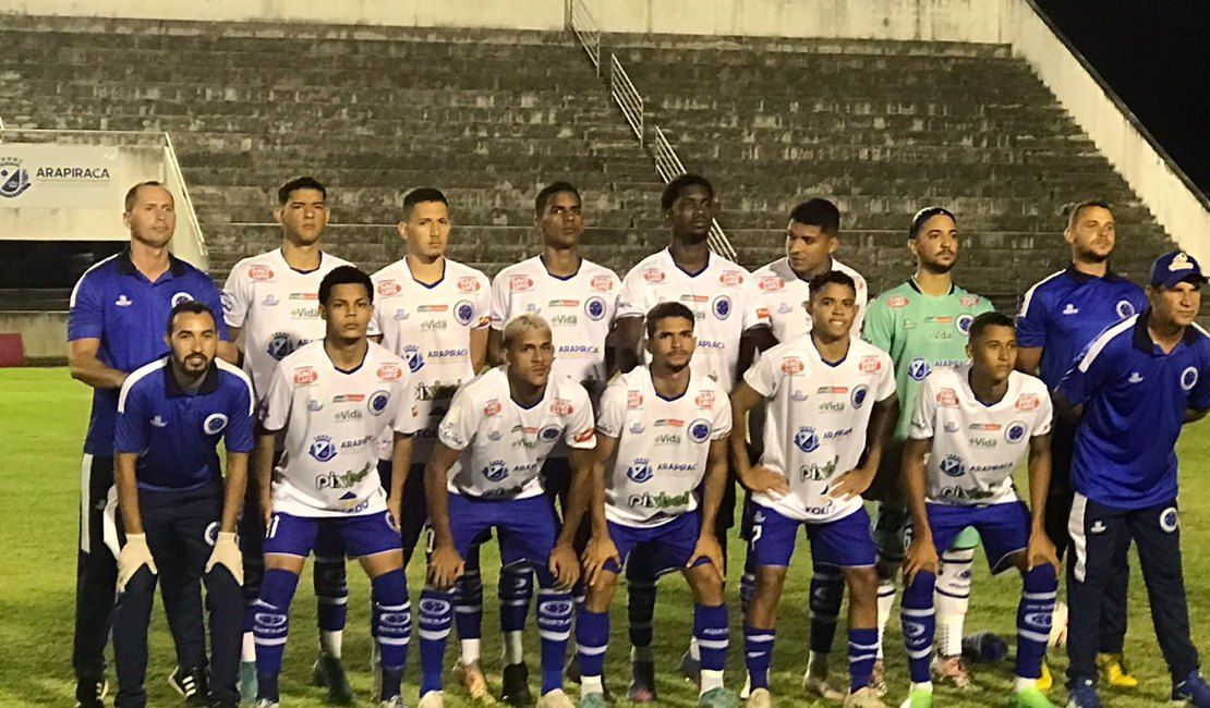 Cruzeiro de Arapiraca vence o Zumbi por 1 a 0 e larga na frente na semifinal do Alagoano Sub-20