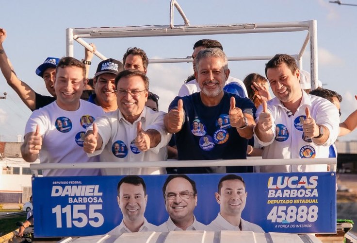 Campanha de Arthur Lira ganha força em Arapiraca com Daniel, Lucas e Luciano no palanque