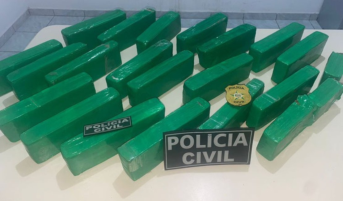 Polícia apreende 16kg de maconha em residência no interior de Alagoas