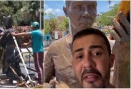 Carlinhos Maia agradece estátua retirada e dispara: “Muito feia”
