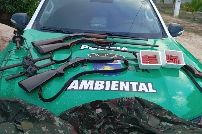 PM-AL apreende armas e resgata animais no Litoral Norte