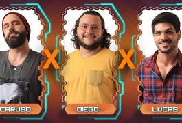 Caruso, Diego e Lucas formam o quinto Paredão do BBB18; vote e tenha um resultado parcial