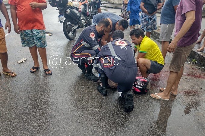 Motociclista fica ferido após cair de moto em Arapiraca