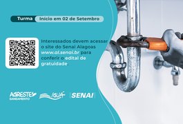 Agreste Saneamento e Senai abrem nova turma para curso gratuito de encanador em Arapiraca