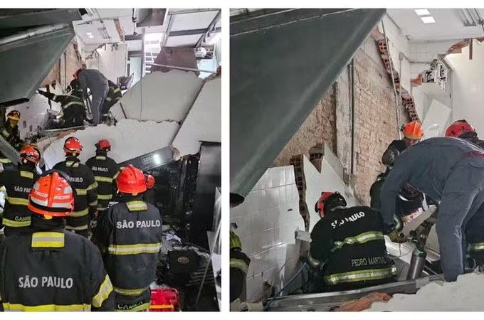 Explosão de gás derruba teto de restaurante de Henrique Fogaça em São Paulo