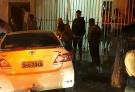 Mulher fica presa às ferragens após colidir veículo contra parede em Santana do Ipanema