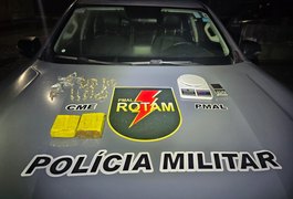Rotam prende foragido da Justiça com drogas após abordagem na zona rural de Coruripe