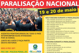 Agentes penitenciários vão paralisar atividades por 48 horas em Alagoas
