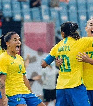 Marta faz dois em estreia da seleção brasileira na Olímpiada