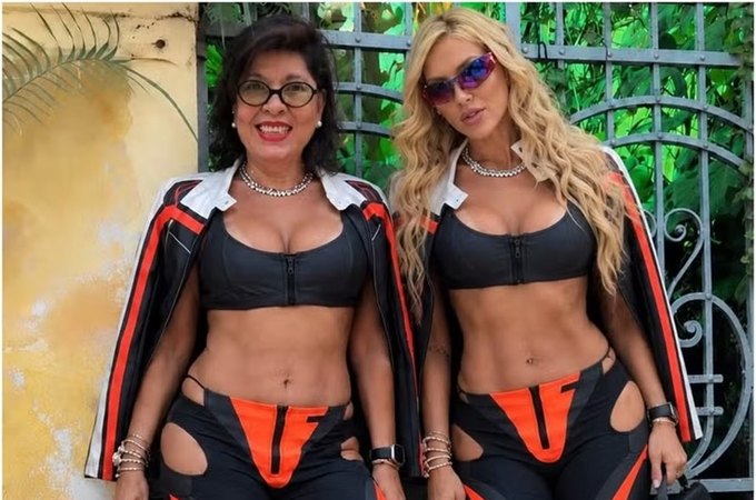 Roberta Miranda entra em trend e aparece com look de Virginia Fonseca; influencer reage