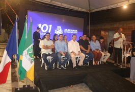 Luciano Barbosa inaugura praça reformada e nova Arapiraquinha, no Jardim Esperança, em Arapiraca; assista