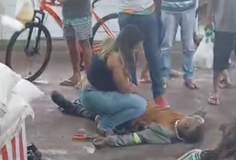 Trabalhador terceirizado da Prefeitura de Marechal Deodoro cai de telhado no Mercado Público
