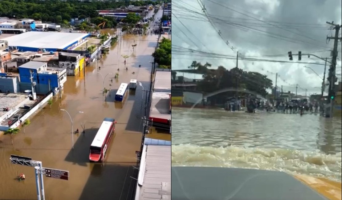 VÍDEO: Após noite de chuvas, Recife amanhece com vias alagadas nesta sexta (24)